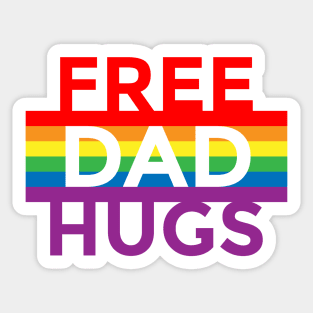 FREE DAD HUGS Sticker